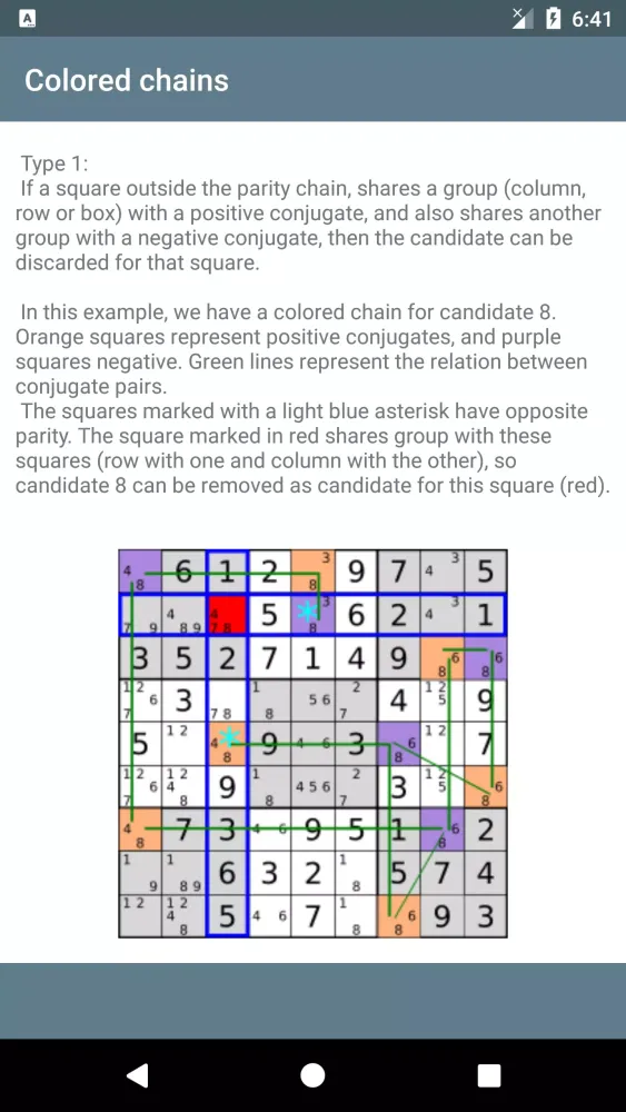 Capturas de tela do Sudoku