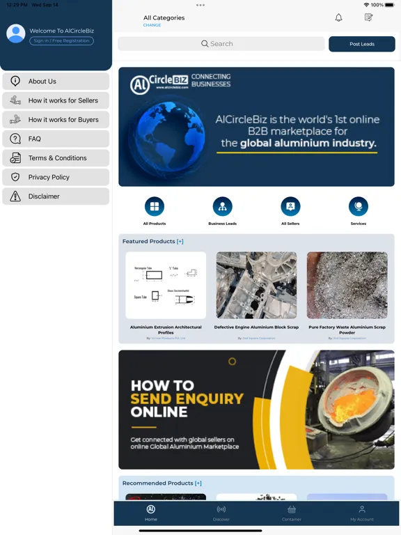 Capturas de tela do AL Biz (formerly AlCircleBiz) iPad 