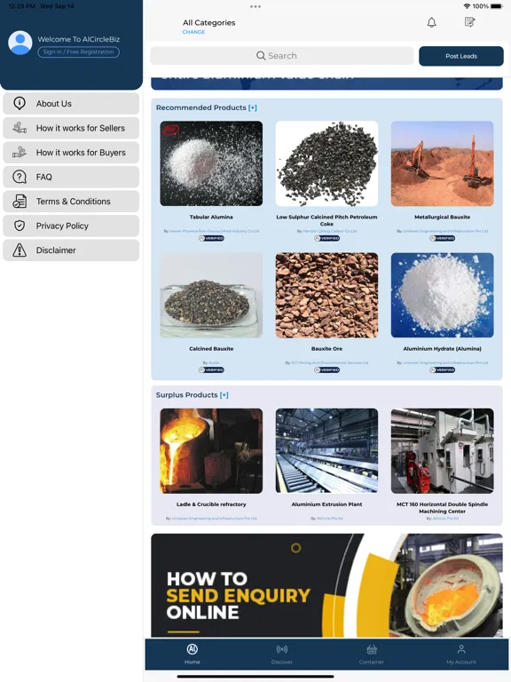 Capturas de tela do AL Biz (formerly AlCircleBiz) iPad 
