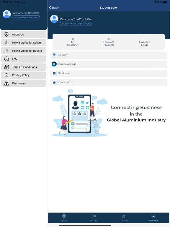 Capturas de tela do AL Biz (formerly AlCircleBiz) iPad 