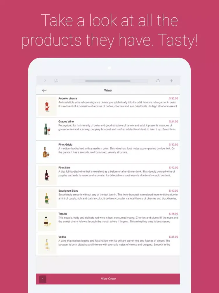 Captures d'écran de Alcohol App iPad 