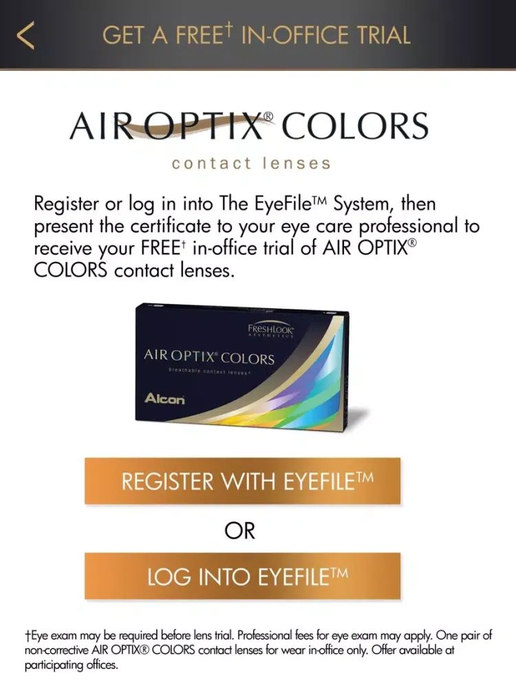 AIR OPTIX COLORS® Color Studio iPad  স্ক্রিনশট