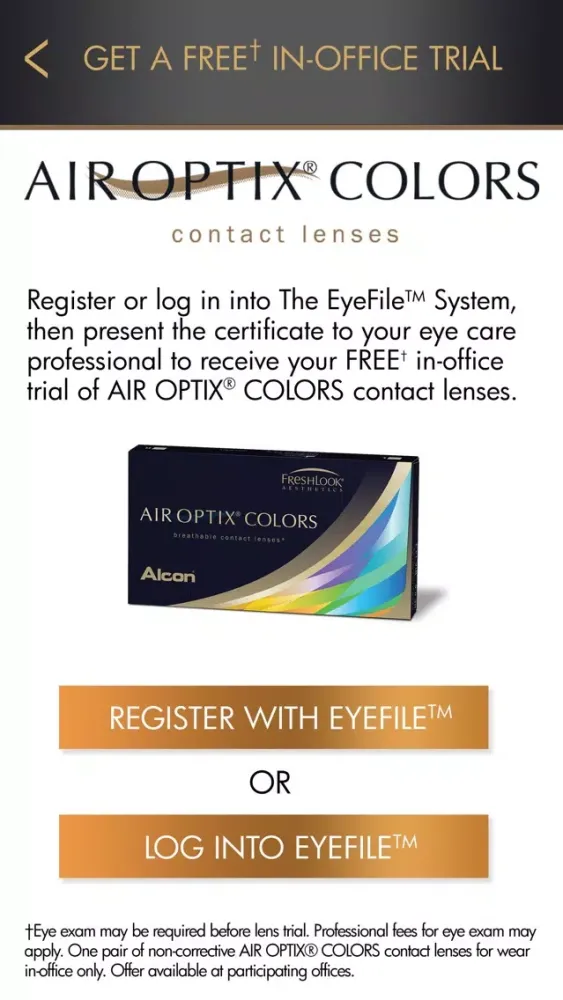 AIR OPTIX COLORS® Color Studio স্ক্রিনশট