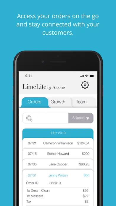 Tangkapan layar LimeLife Goals App for BGs