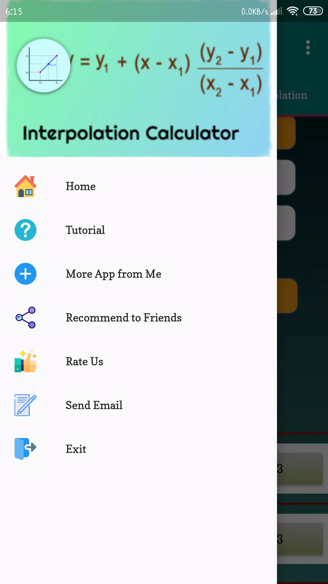 Interpolation Calculator Screenshots