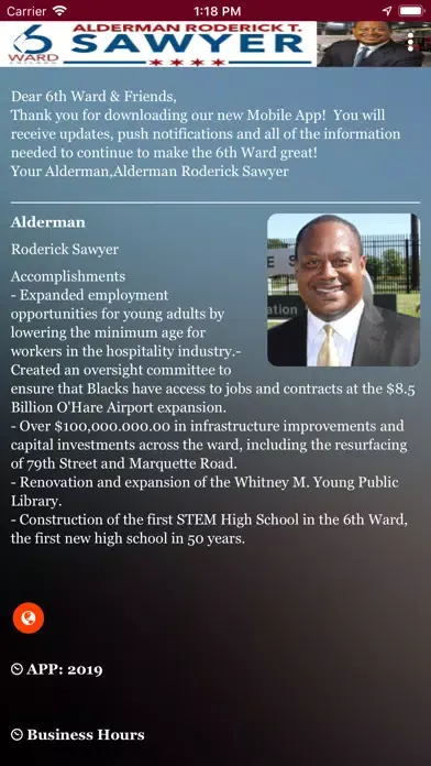 Tangkapan layar Alderman Roderick Sawyer