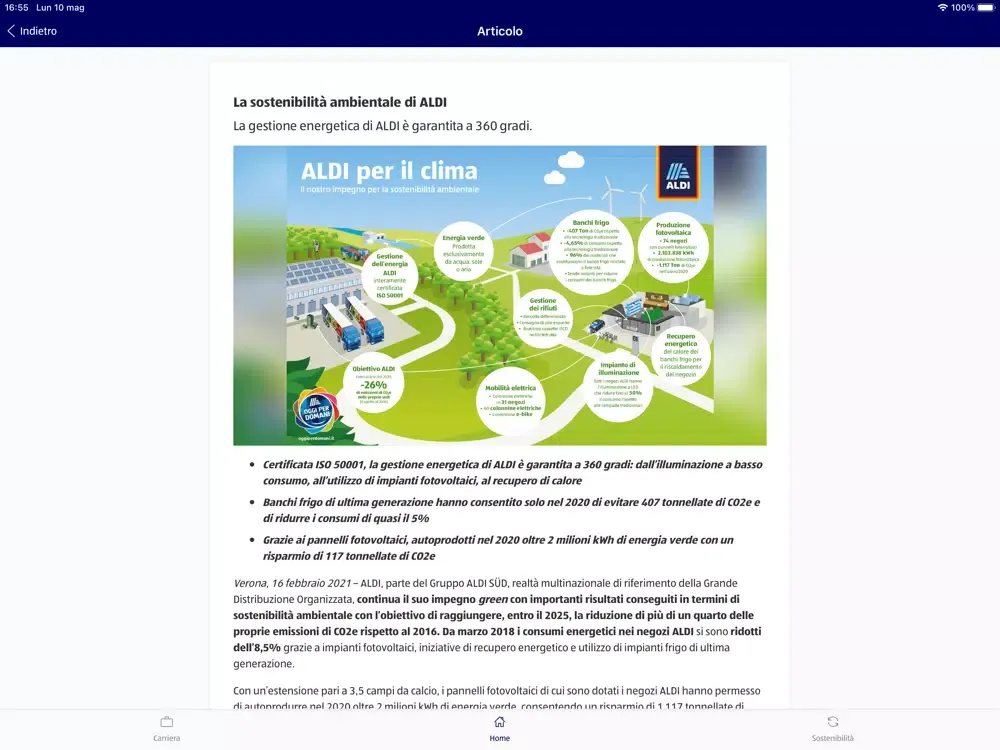 Скриншоты NOI e ALDI iPad 