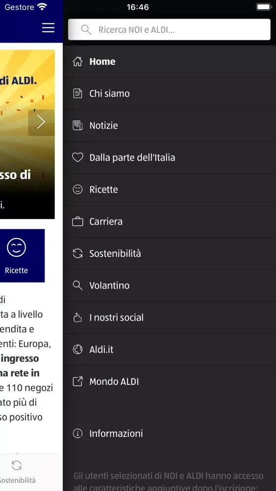 Скриншоты NOI e ALDI