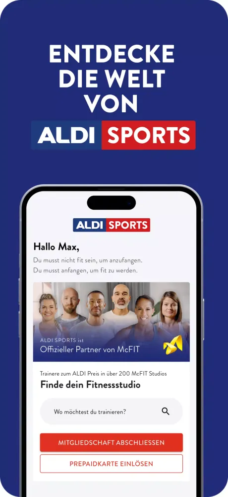 Ảnh chụp màn hình của ALDI SPORTS