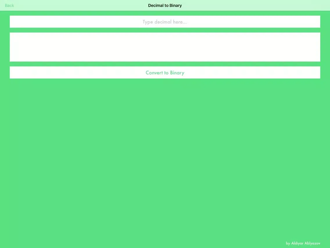 Captures d'écran de Binary to Decimal to Hexadecimal Converter iPad 