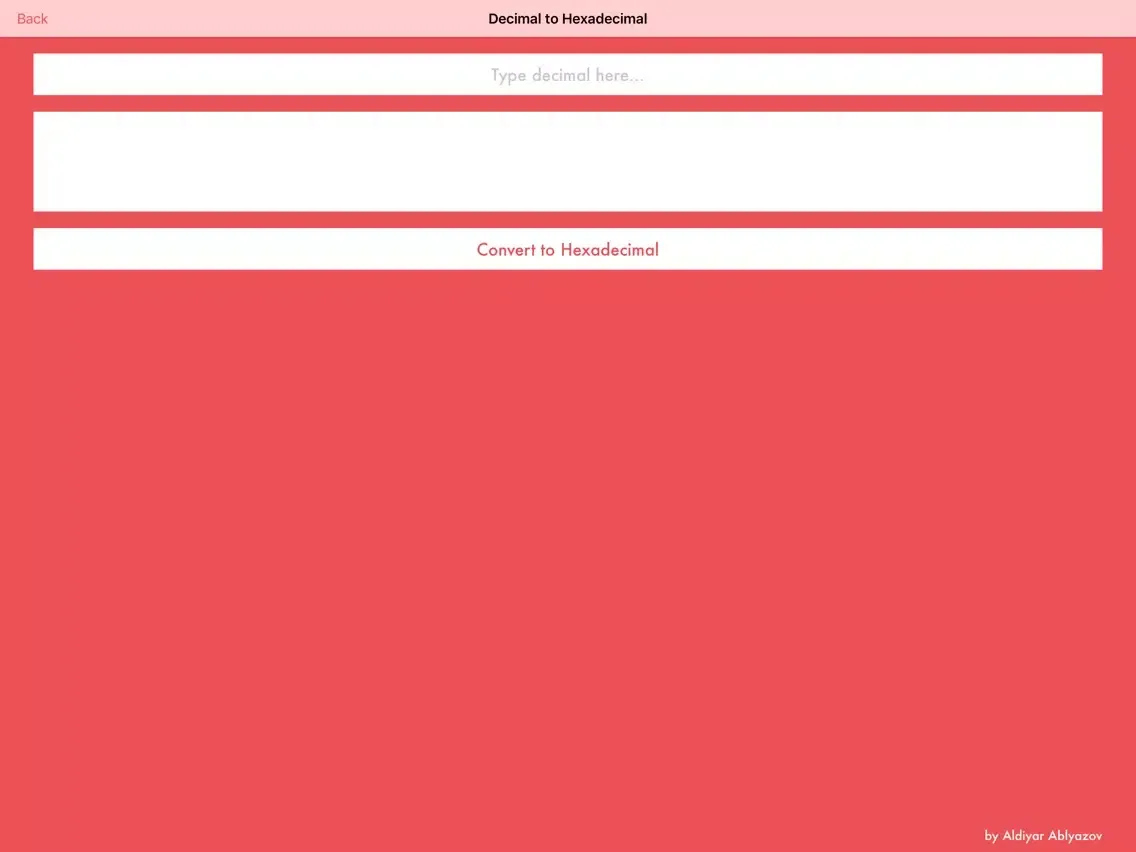 Captures d'écran de Binary to Decimal to Hexadecimal Converter iPad 