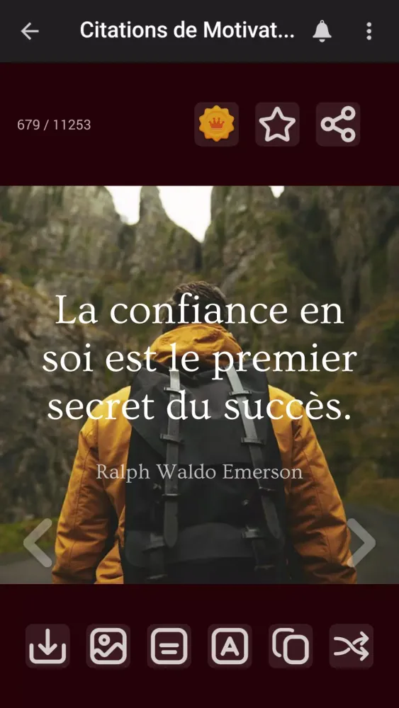 Citations de Motivation Ekran Görüntüleri