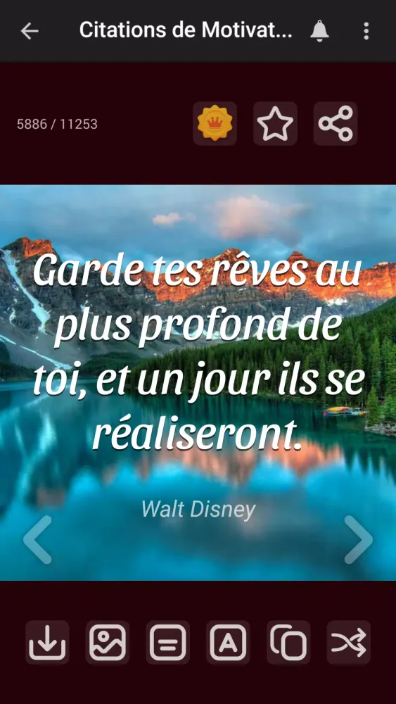 Citations de Motivation Ekran Görüntüleri