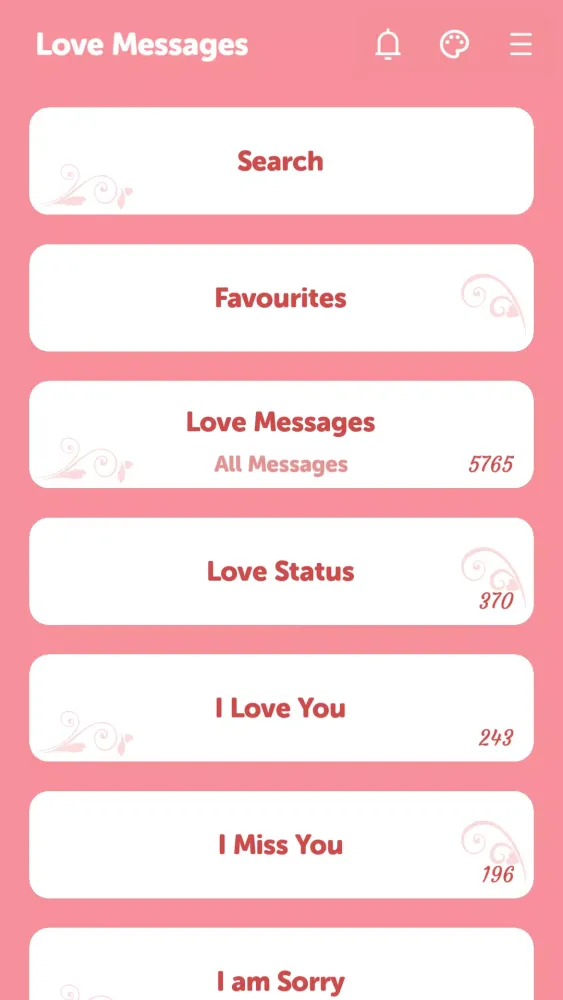 Love Messages Screenshots