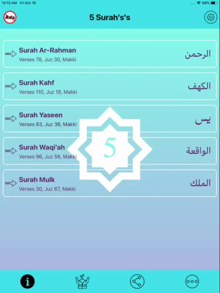 5 Surah - Punj Surah iPad  Ekran Görüntüleri