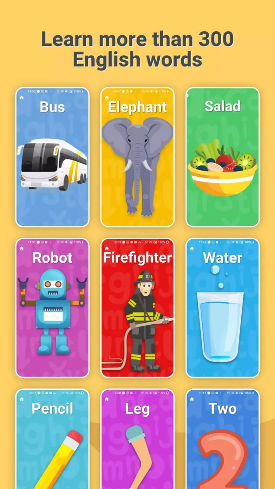 Скриншоты 300 English Words for Kids