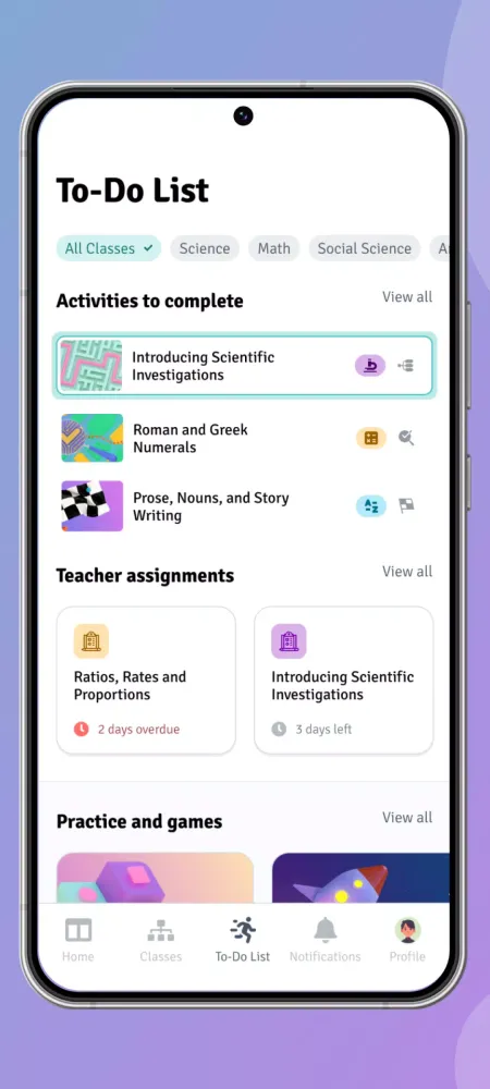 Alef Student Screenshots