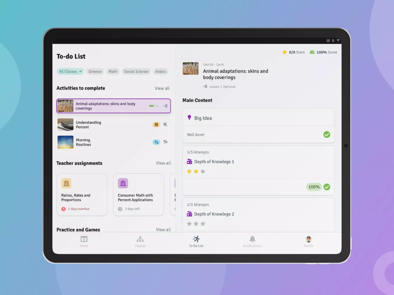 Alef Student Screenshots