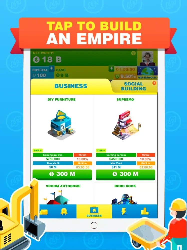 Capturas de pantalla de Billionaire 2: Money Tycoon iPad 
