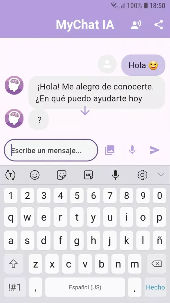 MyChat IA Screenshots