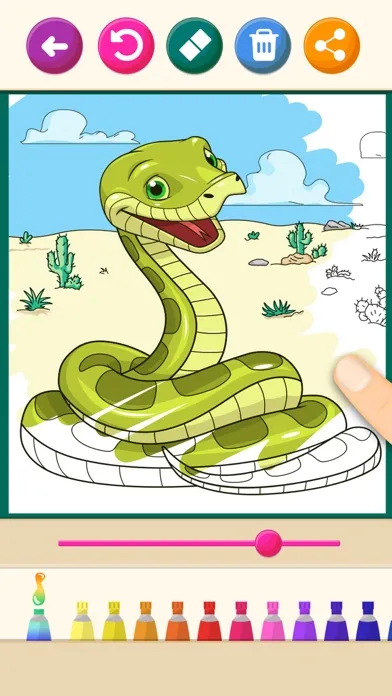 Tangkapan layar Animals magic coloring pages