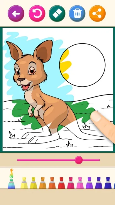 Tangkapan layar Animals magic coloring pages
