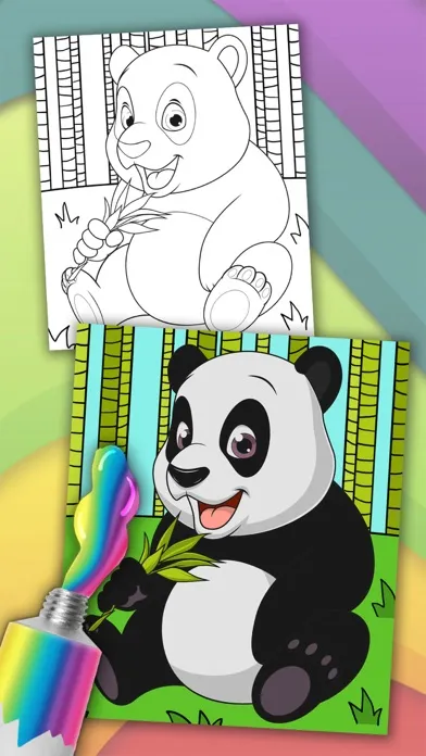 Tangkapan layar Animals magic coloring pages