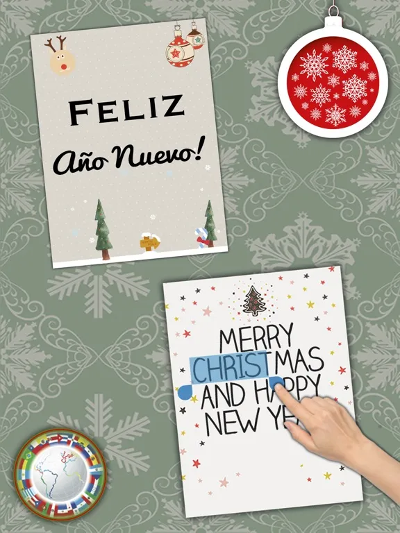 ภาพหน้าจอของ Christmas Greetings & cards iPad 