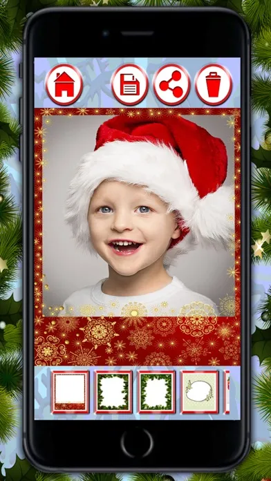 Tangkapan skrin Christmas frames – Create customized xmas greetings to wish Merry Christmas