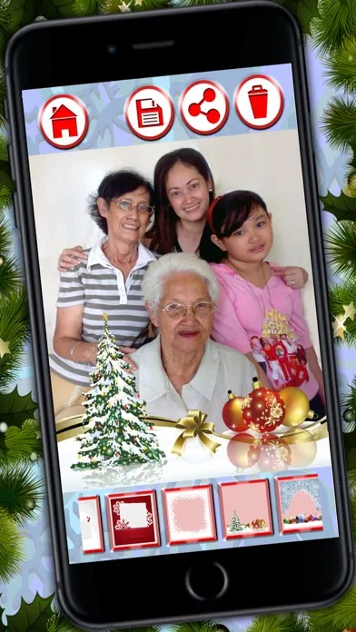 Tangkapan skrin Christmas frames – Create customized xmas greetings to wish Merry Christmas