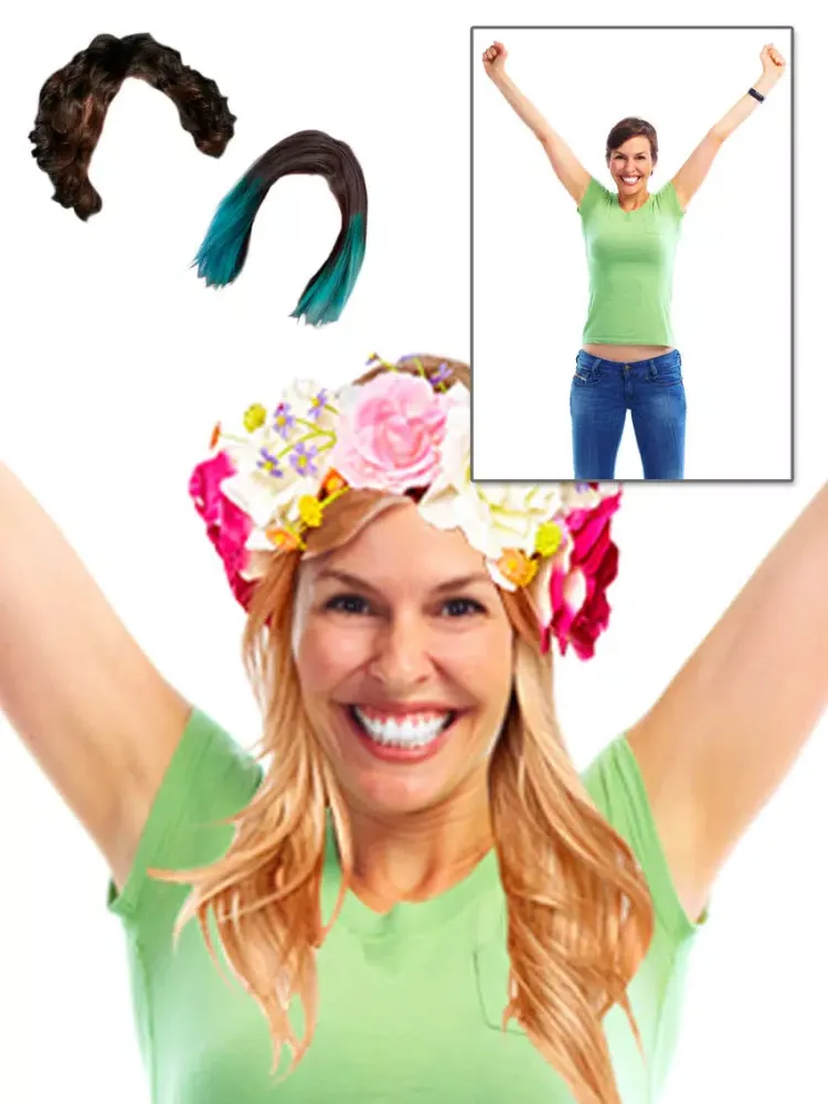 Captures d'écran de Makeover photo editor with stylish haircuts - Pro iPad 
