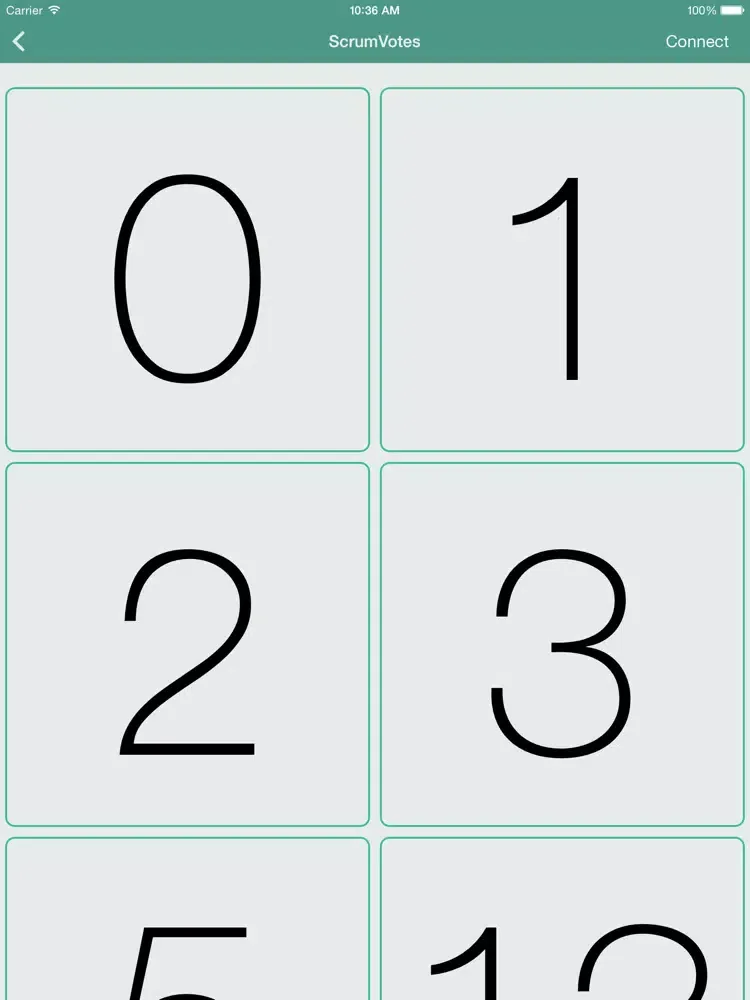 ScrumVotes iPad 应用截图