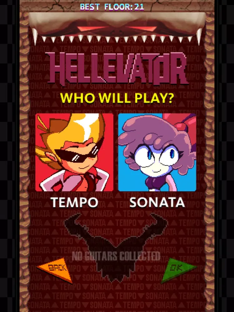 Capturas de tela do Hellevator iPad