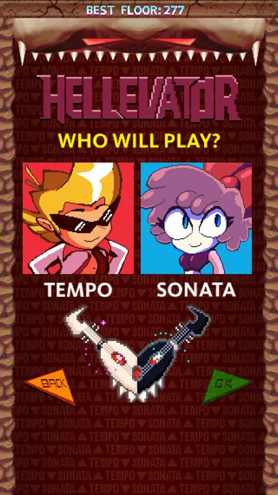 Capturas de tela do Hellevator