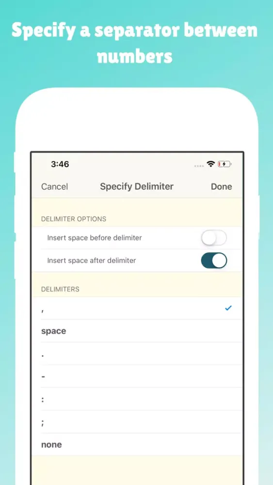 Screenshot di Fast Random Number Generator