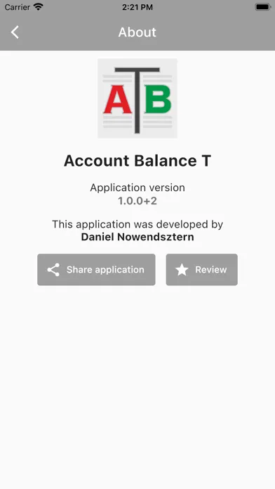 Account Balance T Screenshots