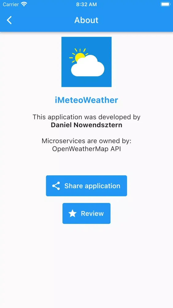 Скриншоты iMeteoWeather