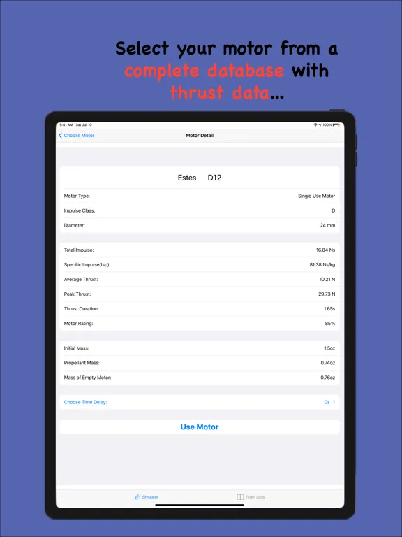 Rocket Recovery iPad  Screenshots