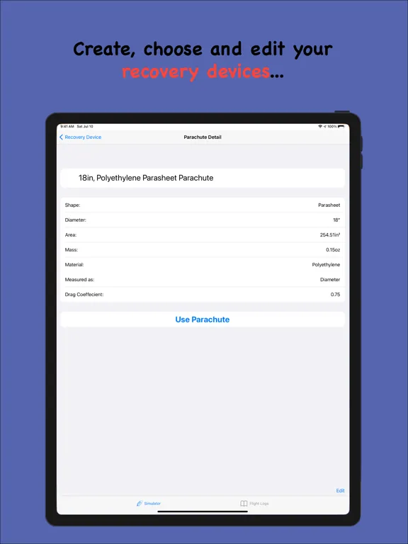 Rocket Recovery iPad  Screenshots