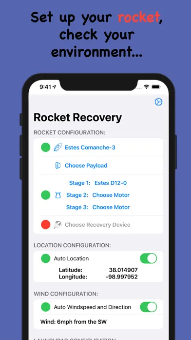 Rocket Recovery Screenshots