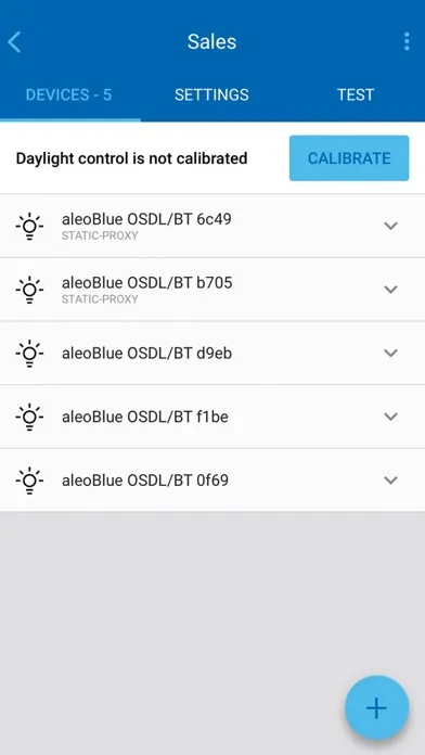 aleoBlue Lighting Controls應用截圖