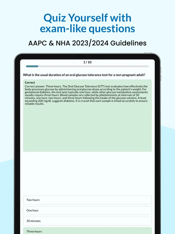 Medical CPT CPC CCMA Exam Prep iPad  Screenshots