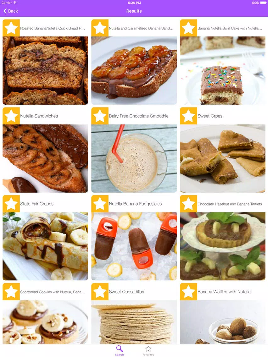 Left - Recipes by Ingredients iPad  Screenshots