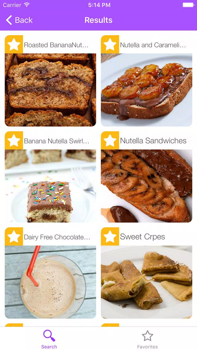 Left - Recipes by Ingredients Screenshots