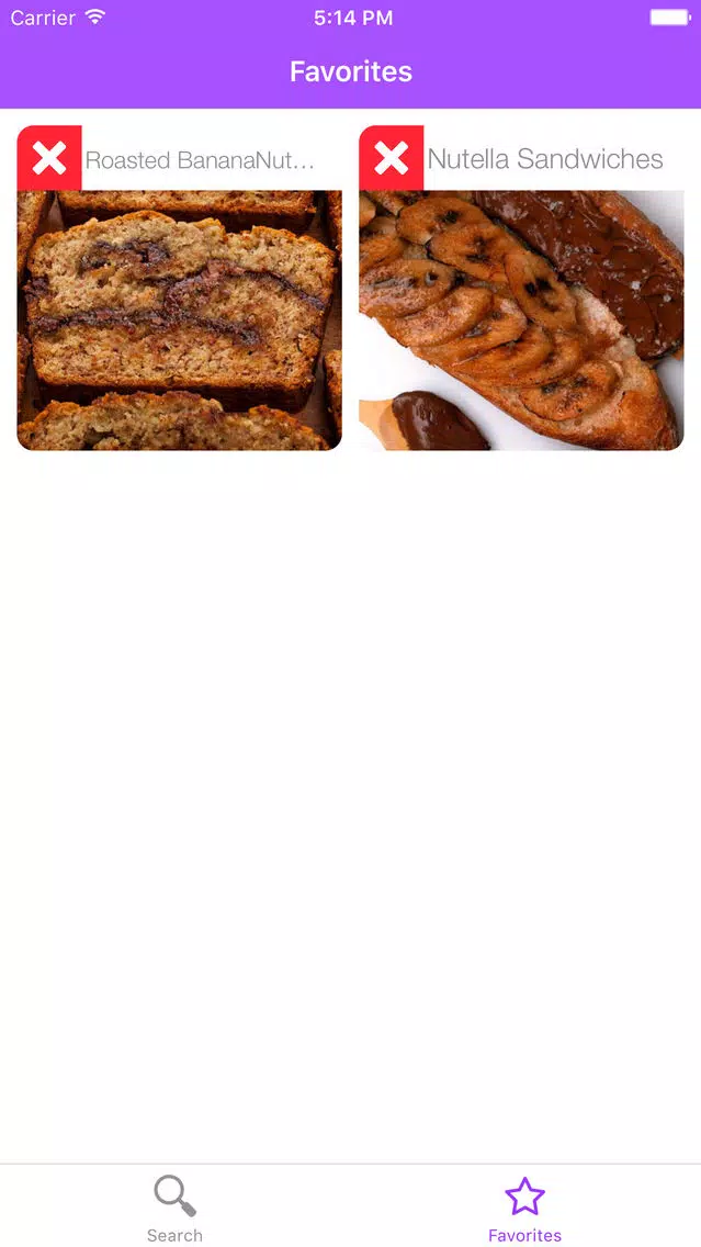 Left - Recipes by Ingredients Screenshots