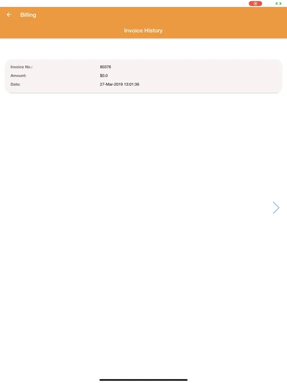 Tangkapan layar ENet E-Care iPad 