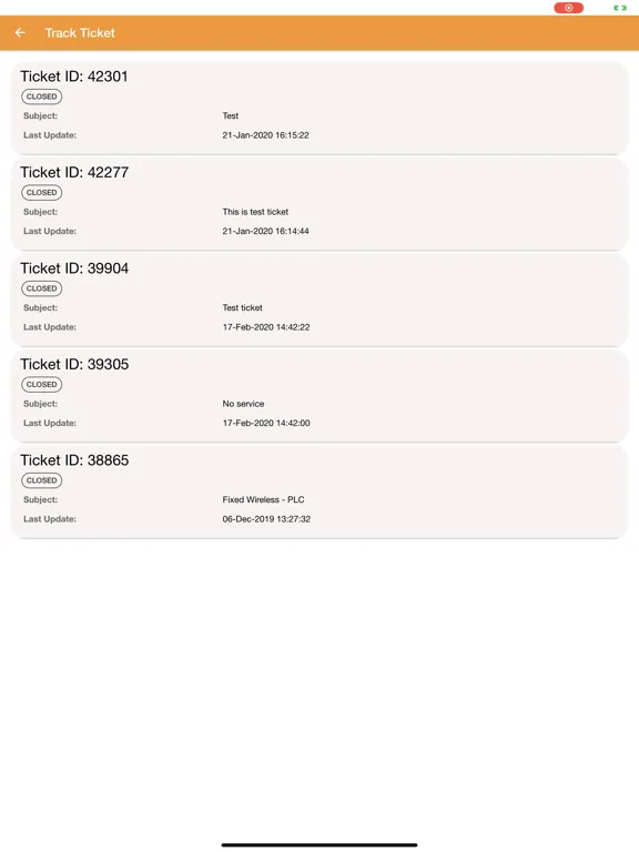 Tangkapan layar ENet E-Care iPad 