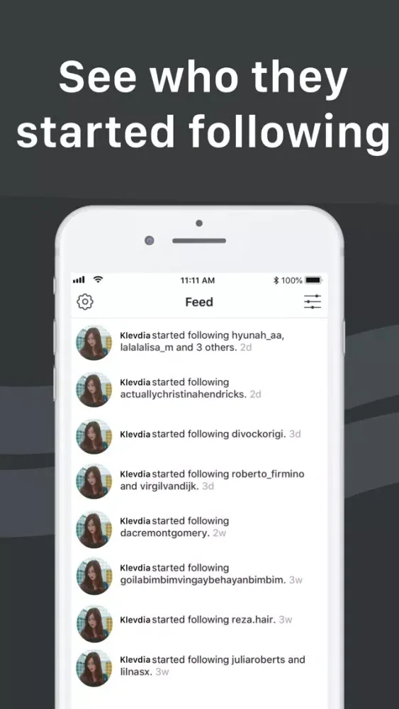Ảnh chụp màn hình của Tender: IG Follower Tracker