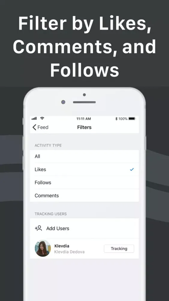 Ảnh chụp màn hình của Tender: IG Follower Tracker