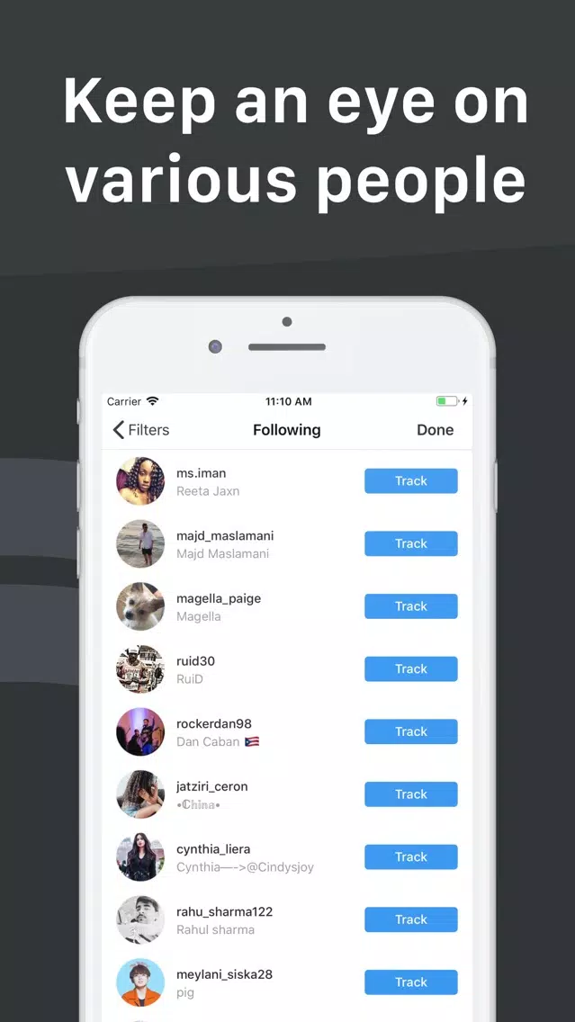 Tender: IG Follower Tracker স্ক্রিনশট